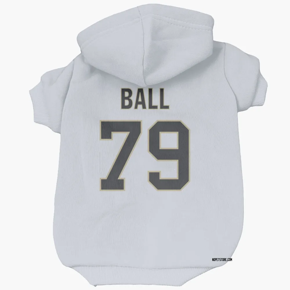 New Orleans Saints Josh Ball White Pet Hoodie for Dog & Cat