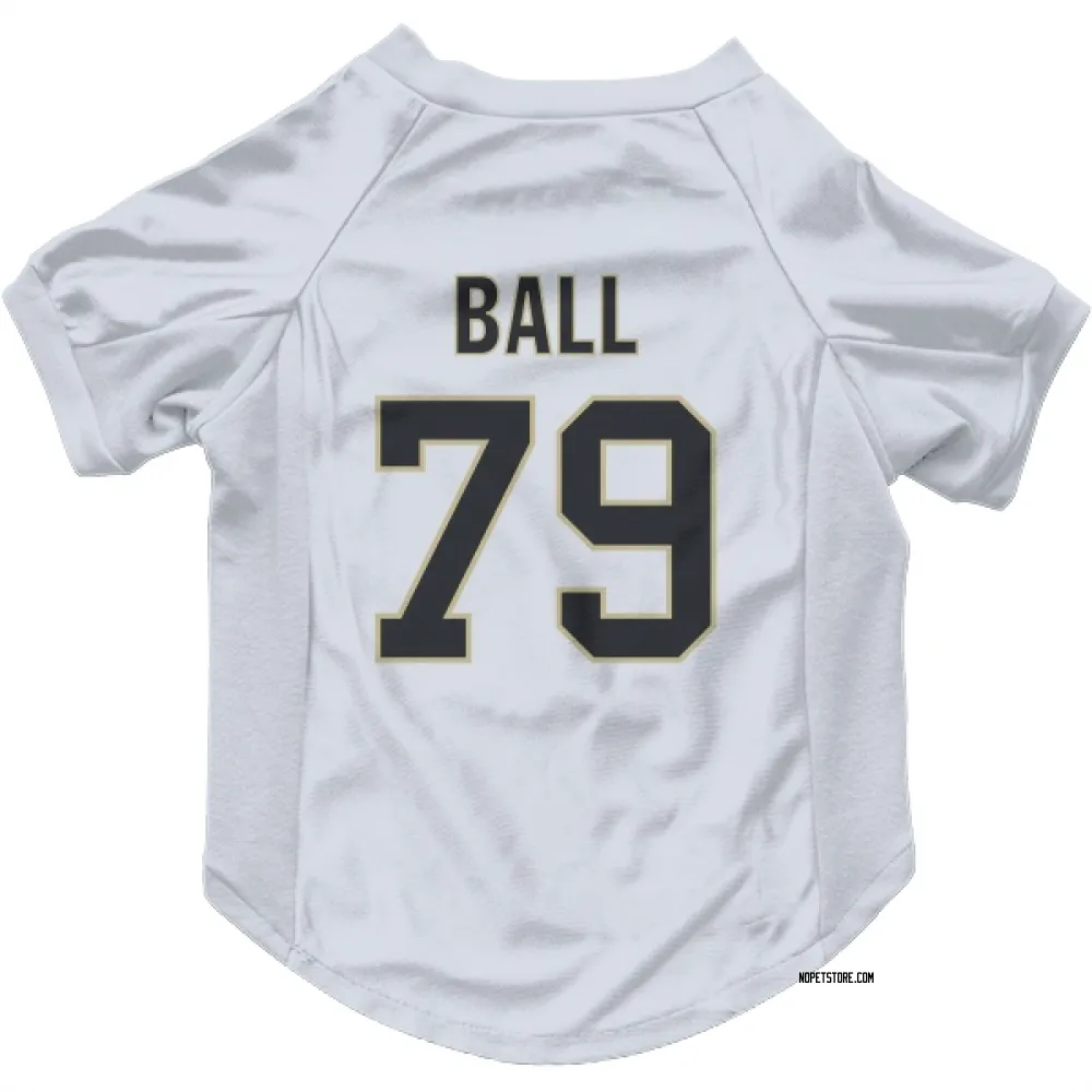 New Orleans Saints Josh Ball White Pet Jersey for Dog & Cat