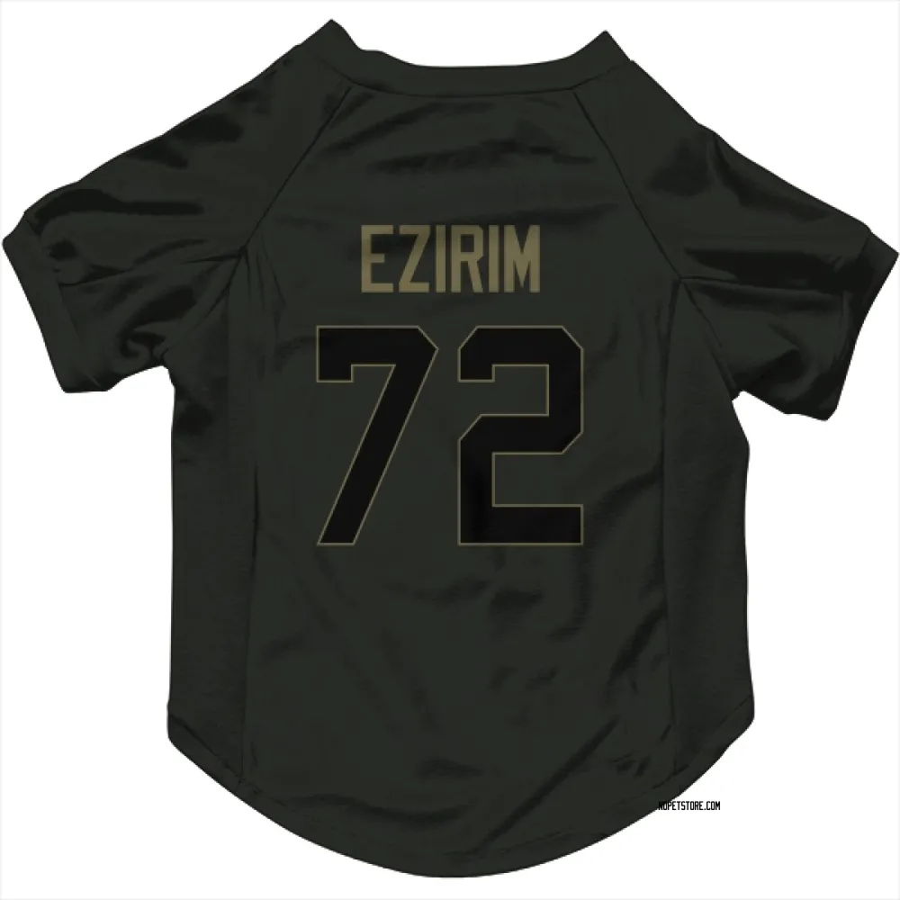 New Orleans Saints Josiah Ezirim Black Service Pet Jersey for Dog & Cat