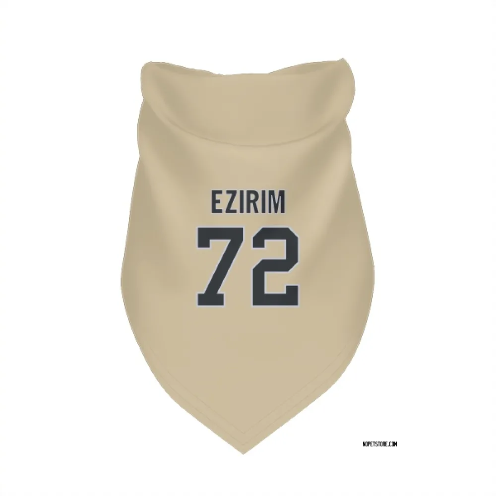New Orleans Saints Josiah Ezirim Gold Pet Bandana for Dog & Cat