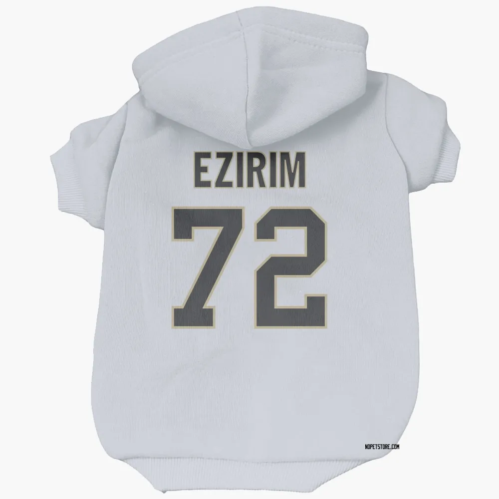 New Orleans Saints Josiah Ezirim White Pet Hoodie for Dog & Cat