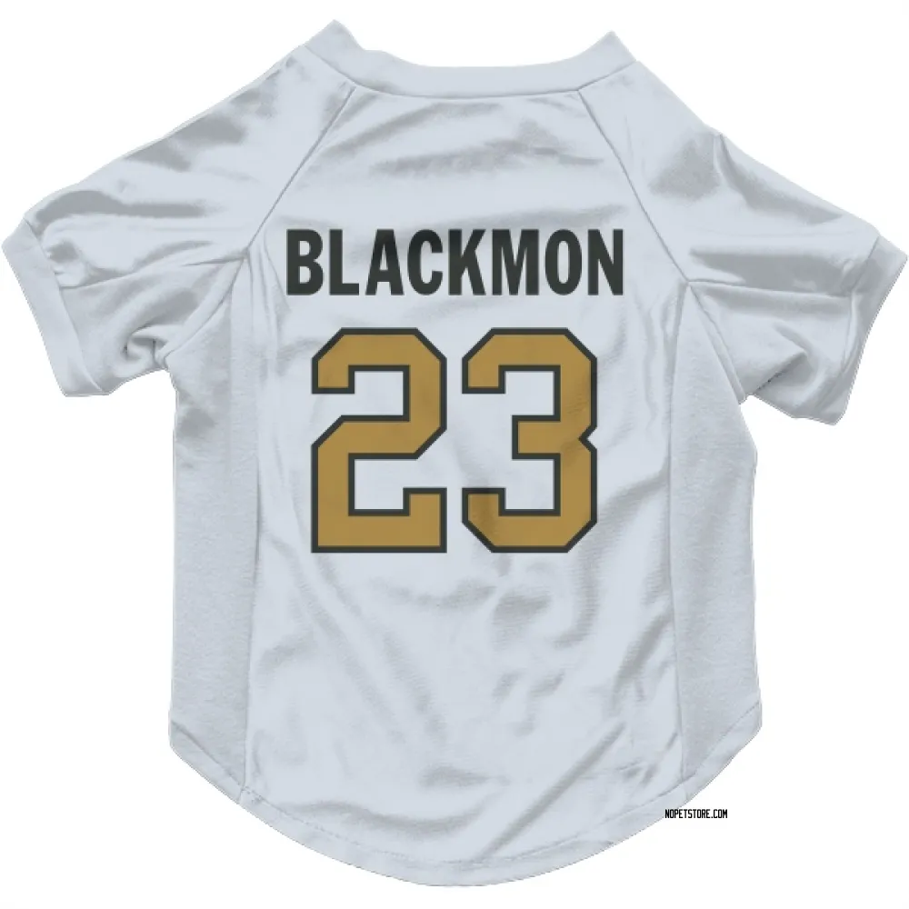 New Orleans Saints Julian Blackmon White Gold Pet Jersey for Dog & Cat