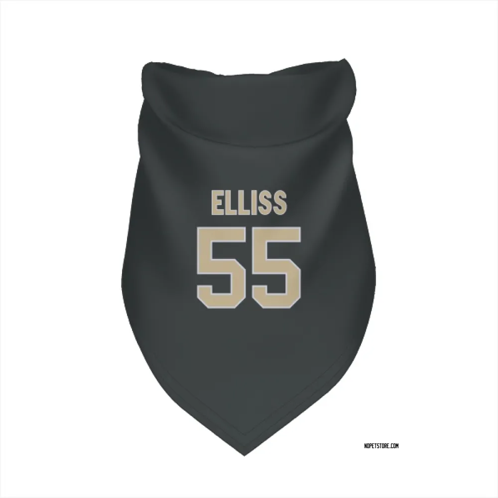 New Orleans Saints Kaden Elliss Black Pet Bandana for Dog & Cat