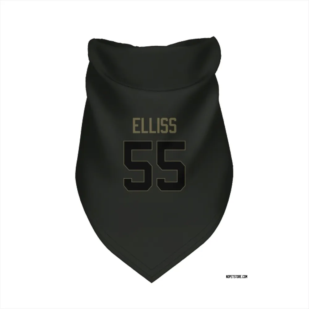 New Orleans Saints Kaden Elliss Black Service Pet Bandana for Dog & Cat