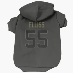 New Orleans Saints Kaden Elliss Black Service Pet Hoodie for Dog & Cat