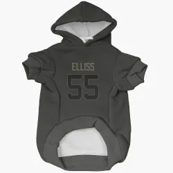 New Orleans Saints Kaden Elliss Black Service Pet Hoodie for Dog & Cat