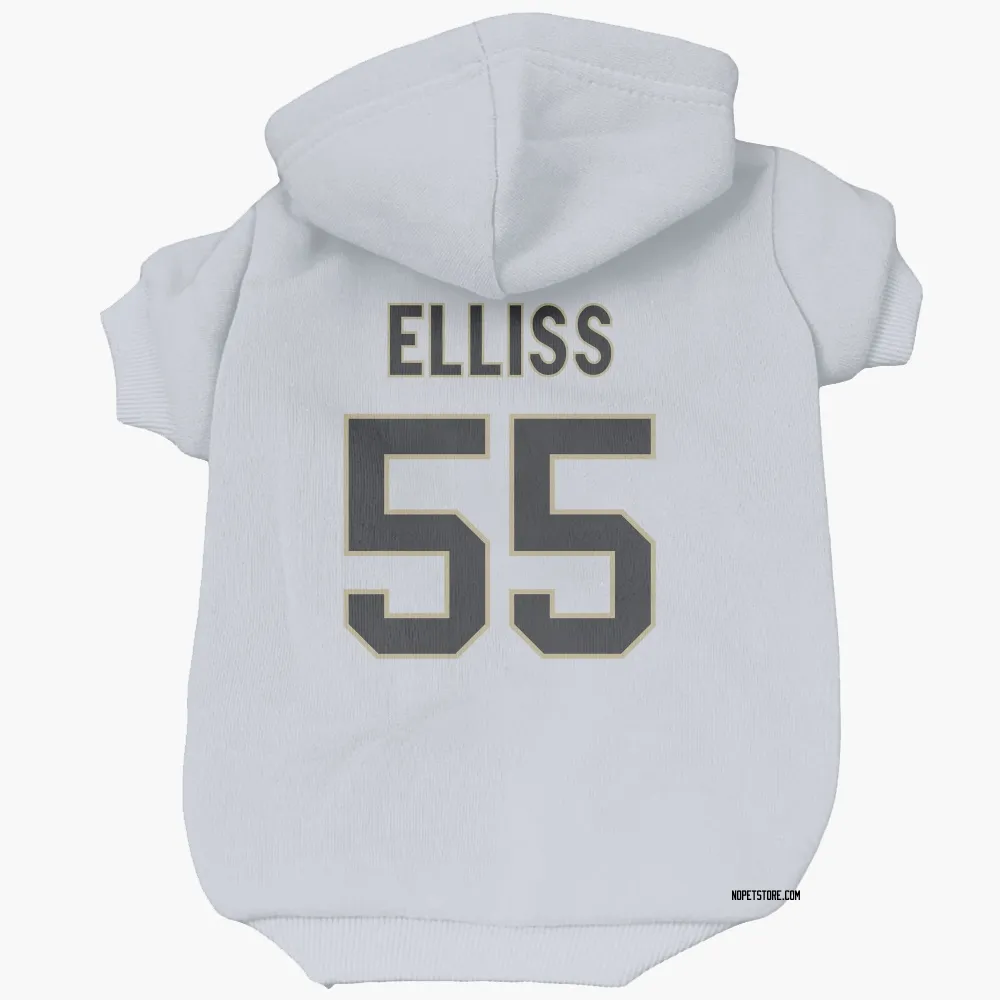 New Orleans Saints Kaden Elliss White Pet Hoodie for Dog & Cat