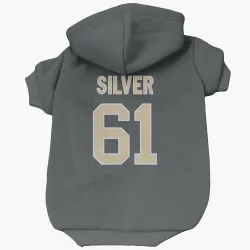 New Orleans Saints Keeshawn Silver Black Pet Hoodie for Dog & Cat