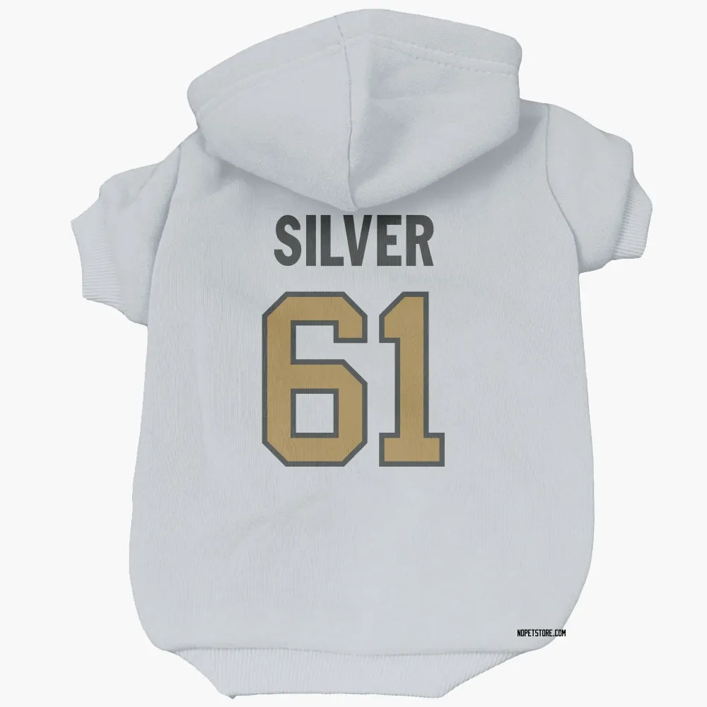 New Orleans Saints Keeshawn Silver White Gold Pet Hoodie for Dog & Cat