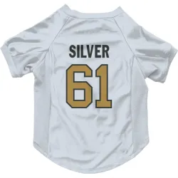 New Orleans Saints Keeshawn Silver White Gold Pet Jersey for Dog & Cat