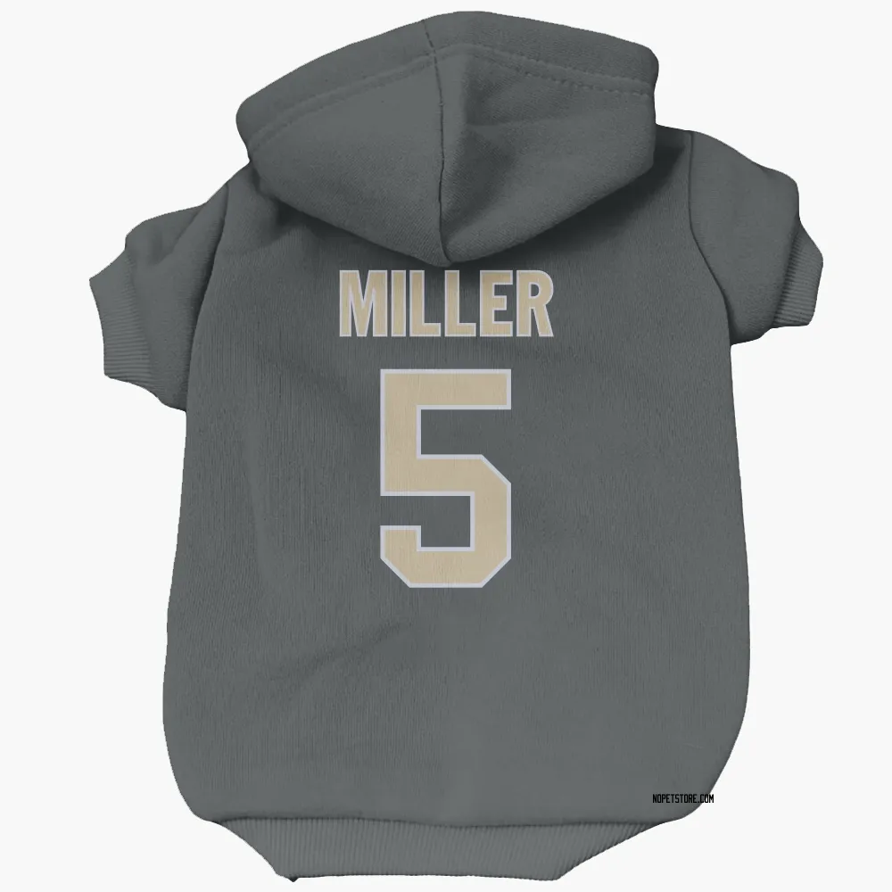 New Orleans Saints Kendre Miller Black Pet Hoodie for Dog & Cat