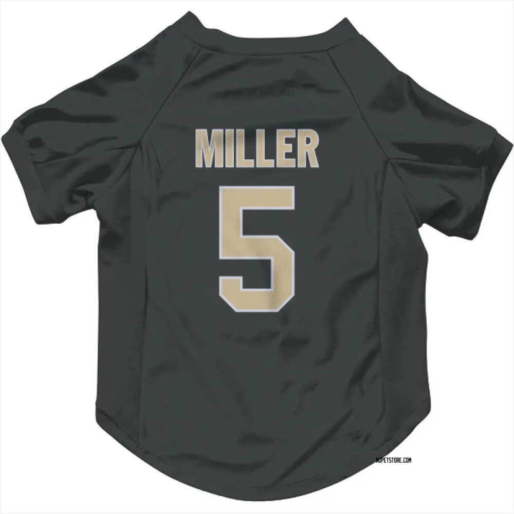New Orleans Saints Kendre Miller Black Pet Jersey for Dog & Cat