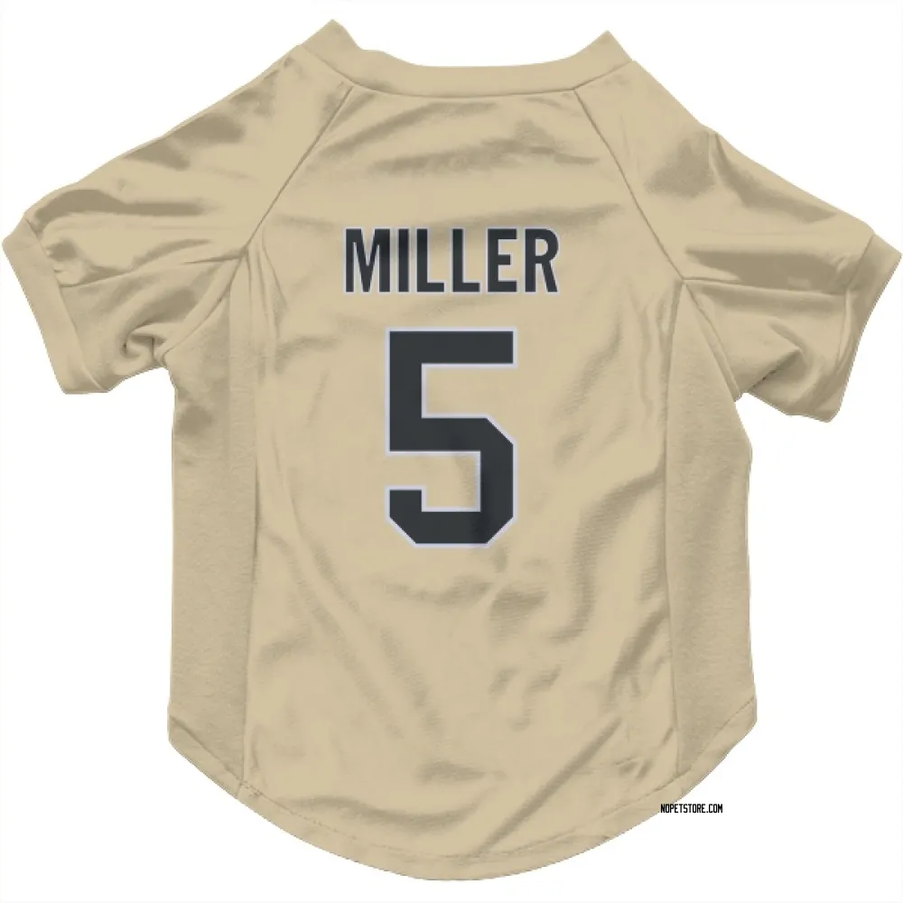 New Orleans Saints Kendre Miller Gold Pet Jersey for Dog & Cat