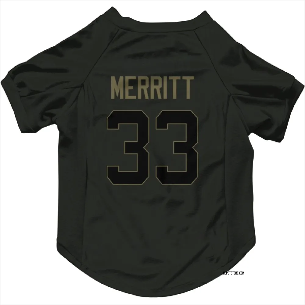 New Orleans Saints Kirk Merritt Black Service Pet Jersey for Dog & Cat