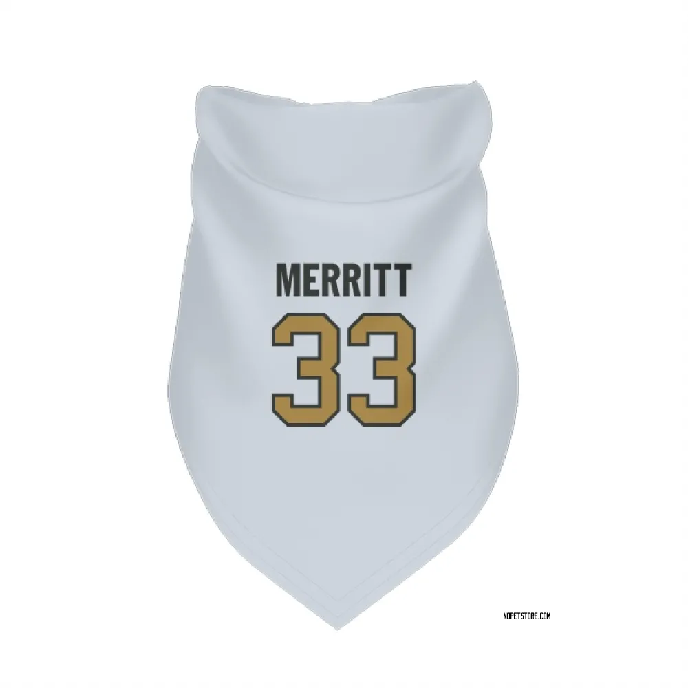 New Orleans Saints Kirk Merritt White Gold Pet Bandana for Dog & Cat