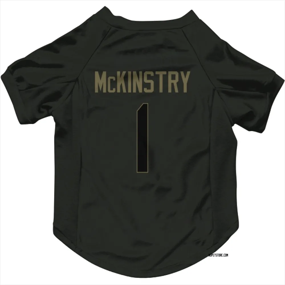 New Orleans Saints Kool-Aid McKinstry Black Service Pet Jersey for Dog & Cat