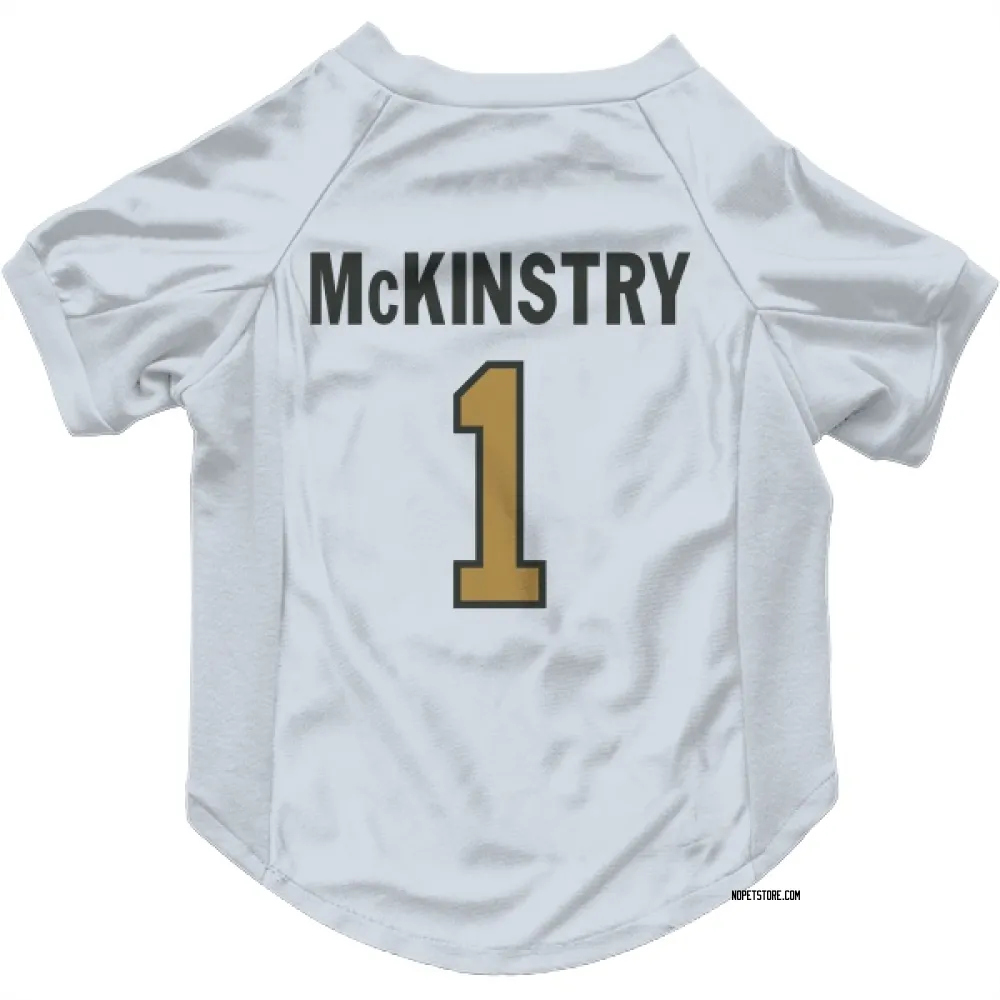 New Orleans Saints Kool-Aid McKinstry White Gold Pet Jersey for Dog & Cat