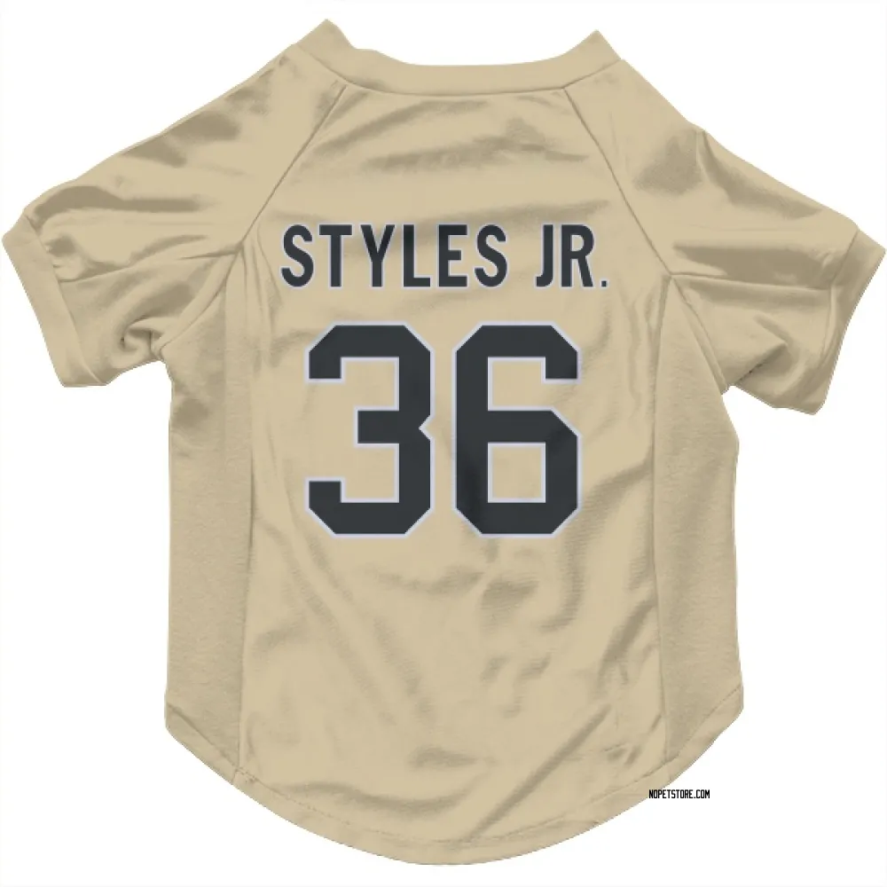 New Orleans Saints Lorenzo Styles Jr. Gold Pet Jersey for Dog & Cat