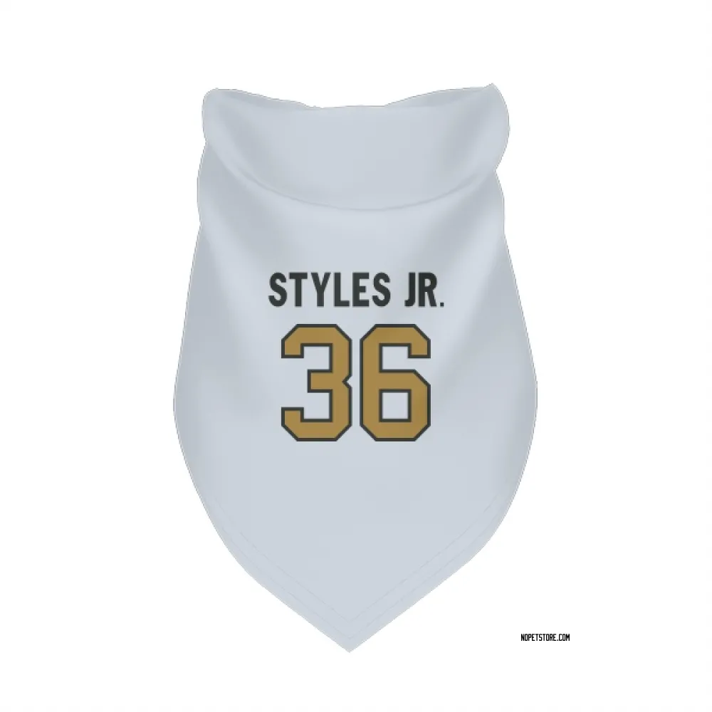 New Orleans Saints Lorenzo Styles Jr. White Gold Pet Bandana for Dog & Cat