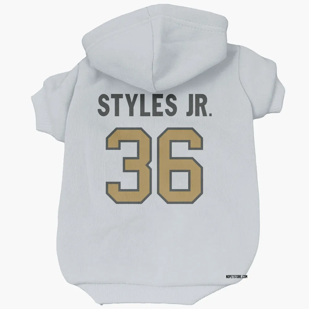 New Orleans Saints Lorenzo Styles Jr. White Gold Pet Hoodie for Dog & Cat