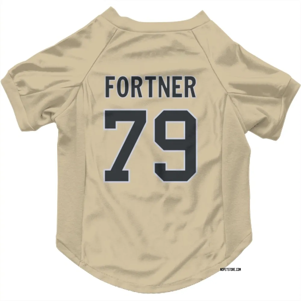 New Orleans Saints Luke Fortner Gold Pet Jersey for Dog & Cat