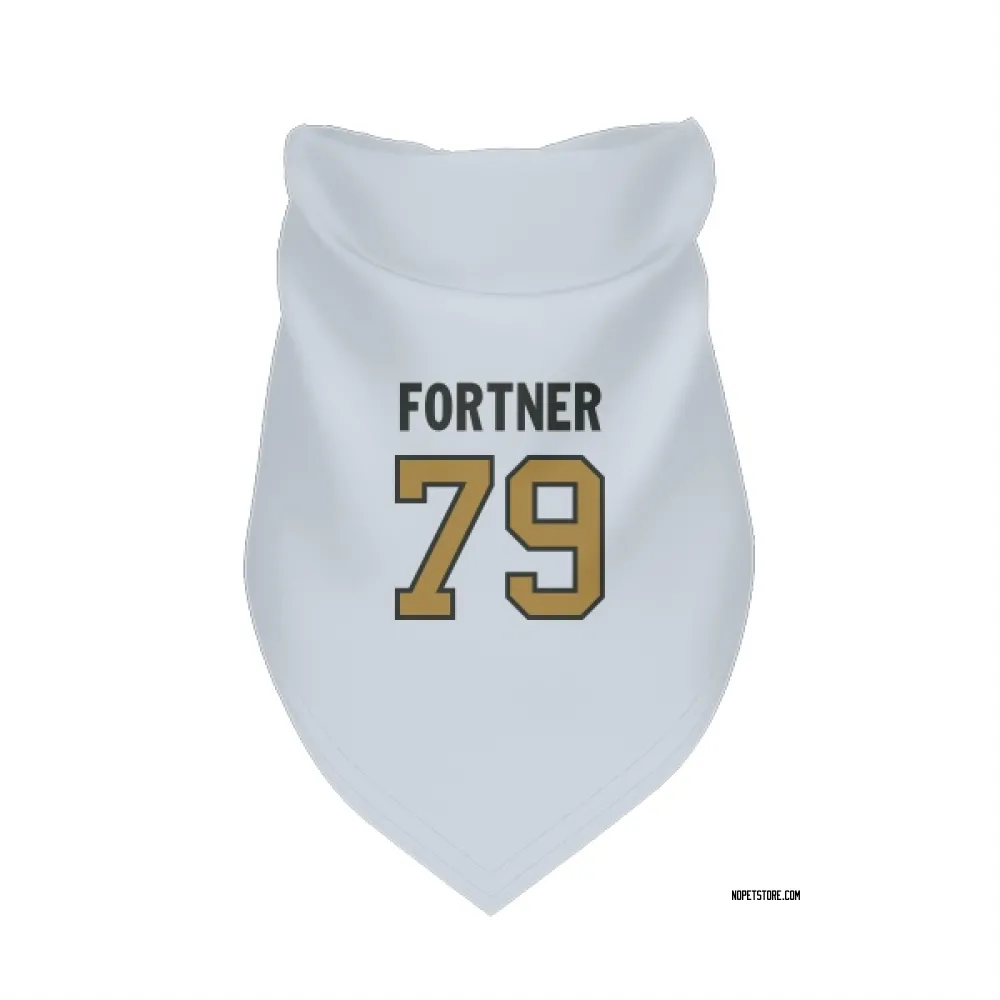 New Orleans Saints Luke Fortner White Gold Pet Bandana for Dog & Cat