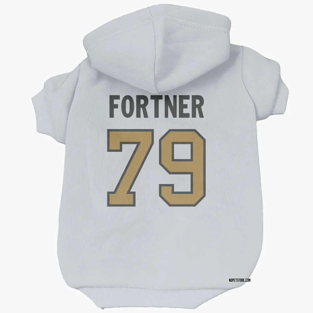 New Orleans Saints Luke Fortner White Gold Pet Hoodie for Dog & Cat