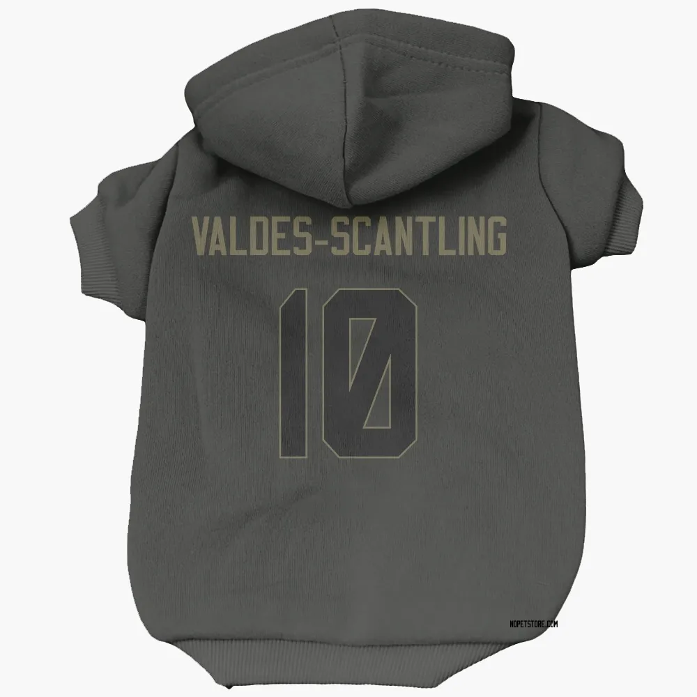 New Orleans Saints Marquez Valdes-Scantling Black Service Pet Hoodie for Dog & Cat