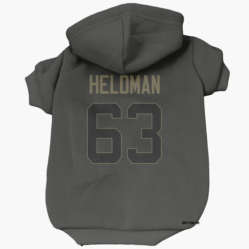 New Orleans Saints Michael Heldman Black Service Pet Hoodie for Dog & Cat
