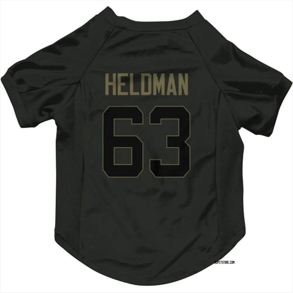 New Orleans Saints Michael Heldman Black Service Pet Jersey for Dog & Cat