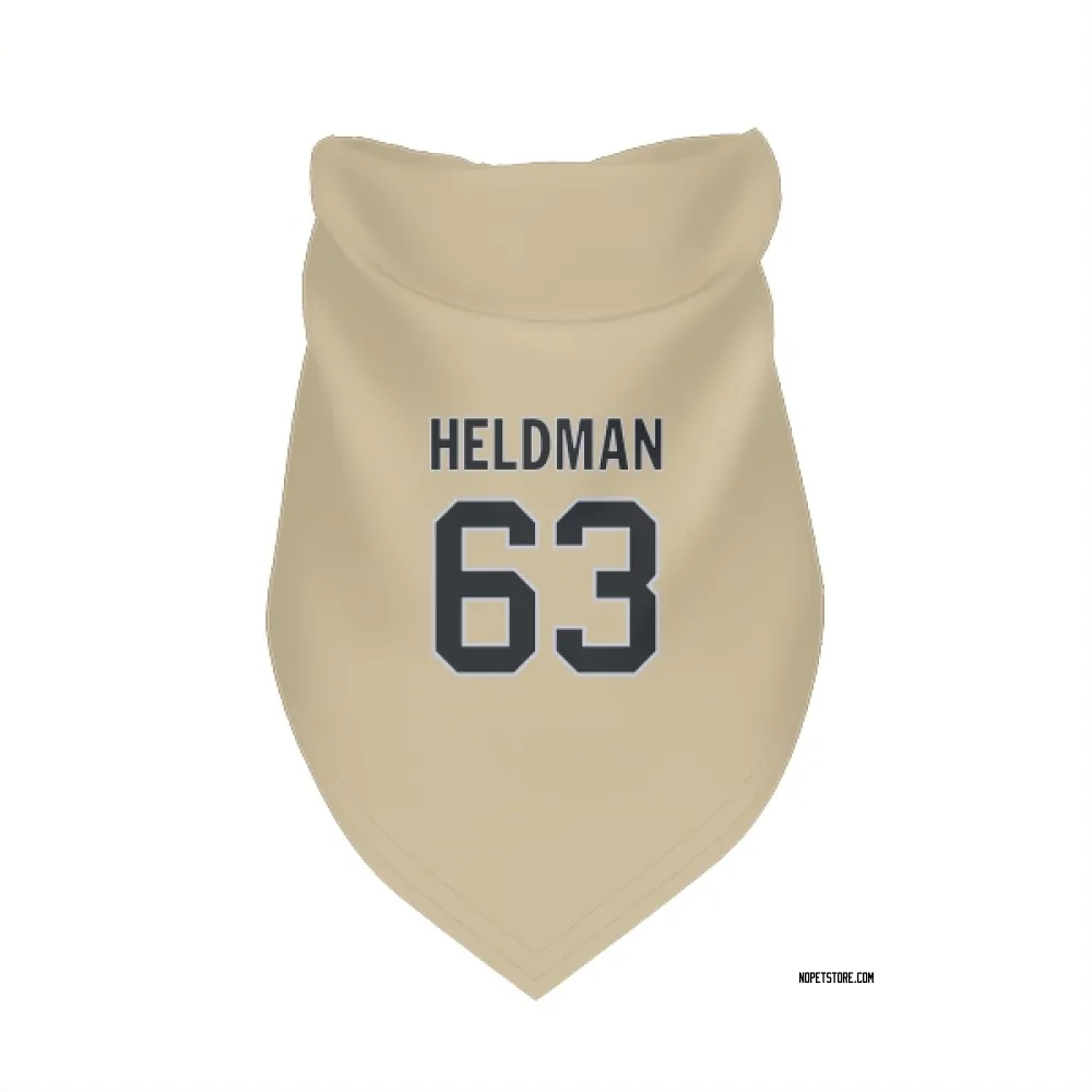 New Orleans Saints Michael Heldman Gold Pet Bandana for Dog & Cat