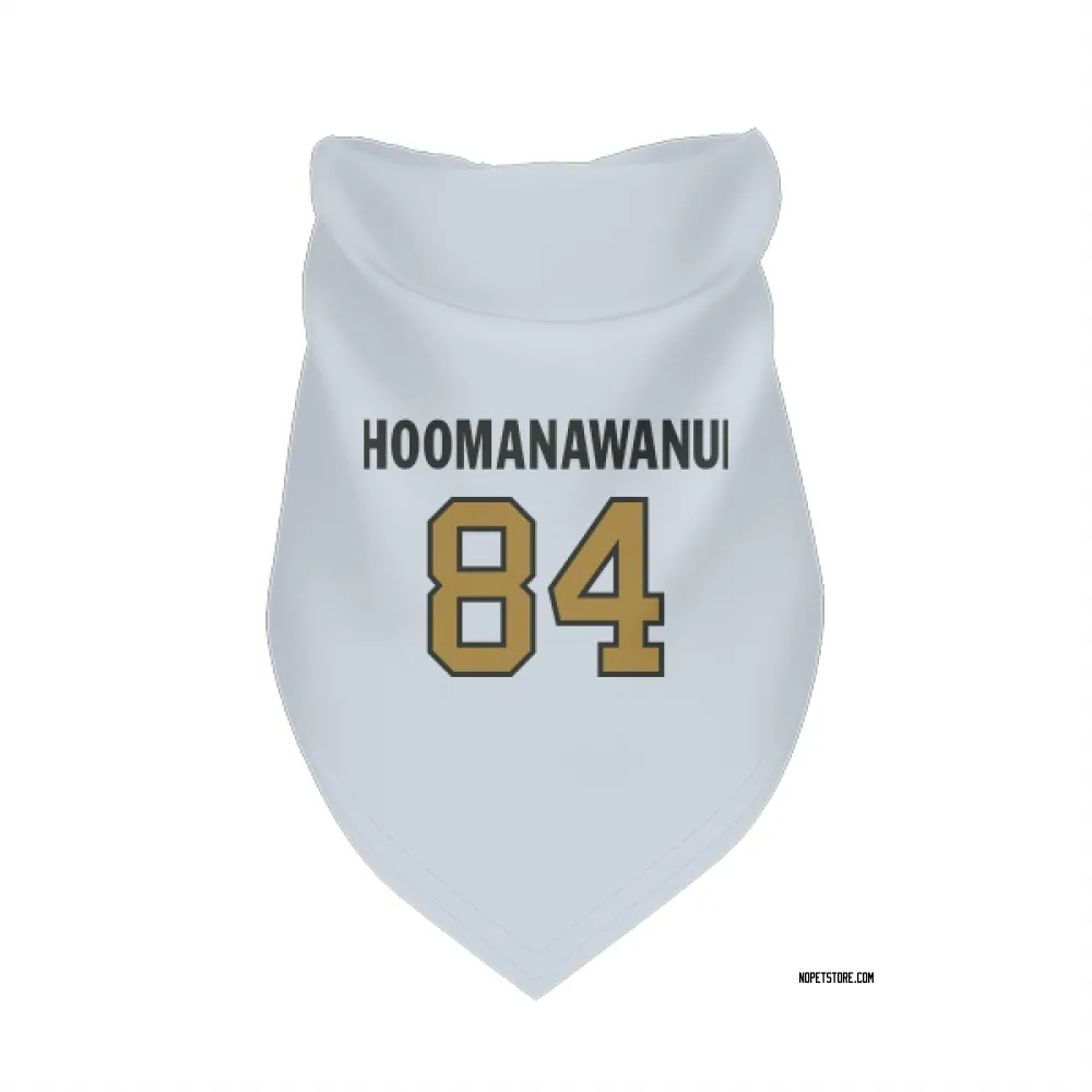 New Orleans Saints Michael Hoomanawanui White Gold Pet Bandana for Dog & Cat
