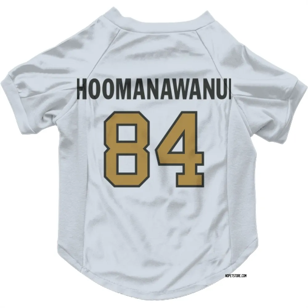 New Orleans Saints Michael Hoomanawanui White Gold Pet Jersey for Dog & Cat