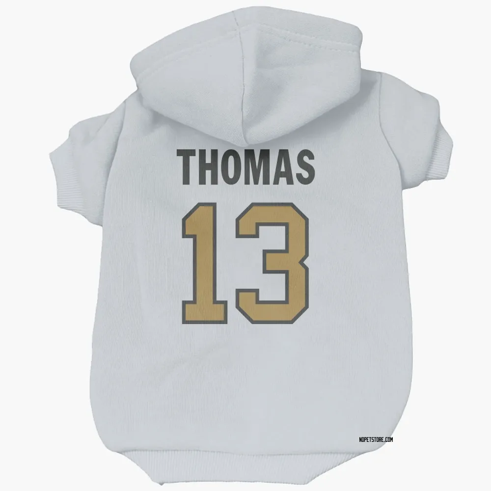 New Orleans Saints Michael Thomas White Gold Pet Hoodie for Dog & Cat