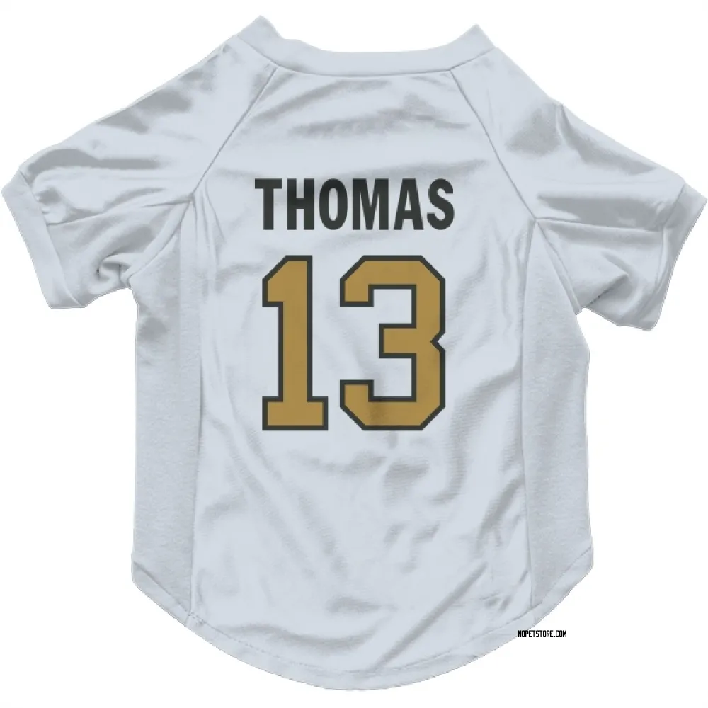 New Orleans Saints Michael Thomas White Gold Pet Jersey for Dog & Cat