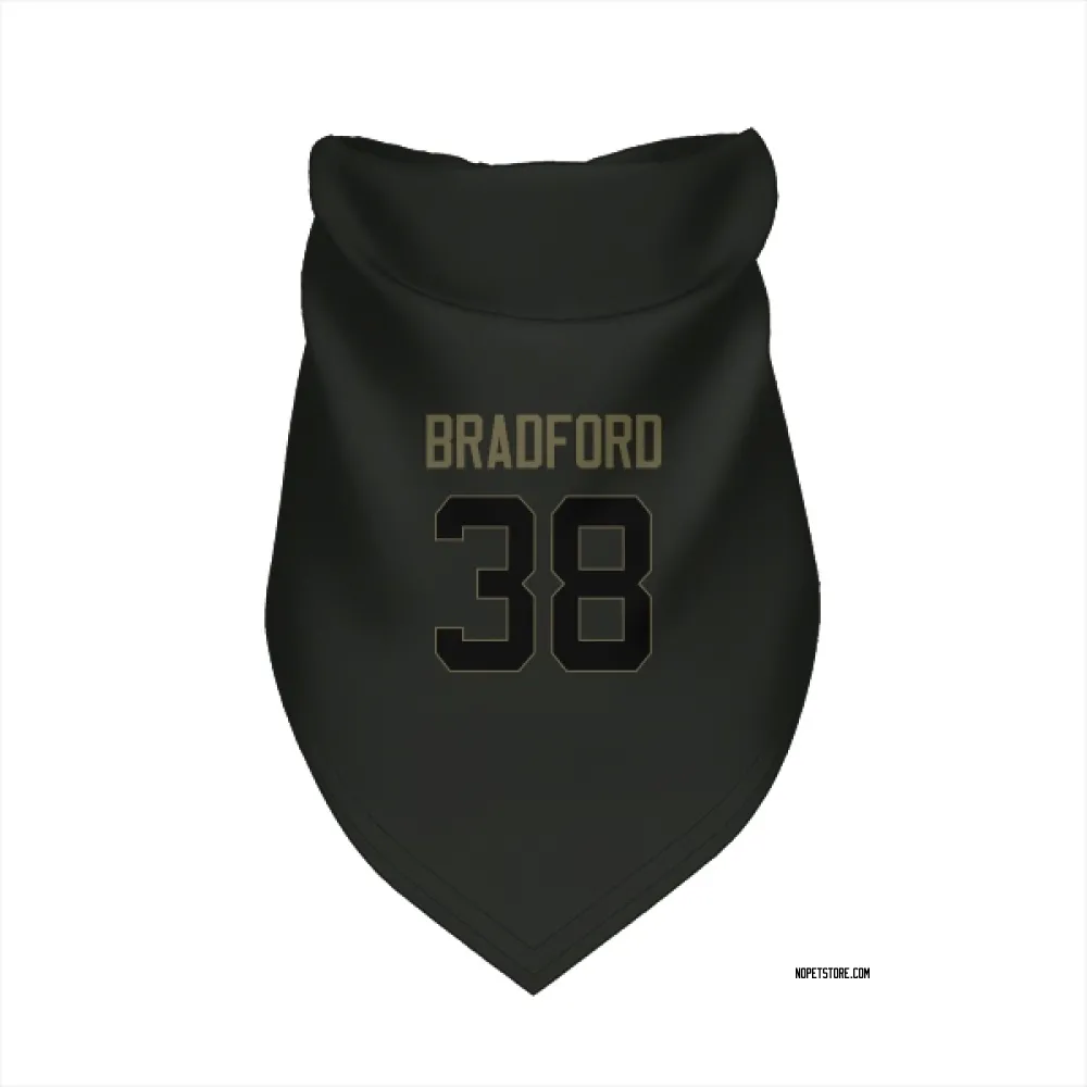 New Orleans Saints Millard Bradford Black Service Pet Bandana for Dog & Cat