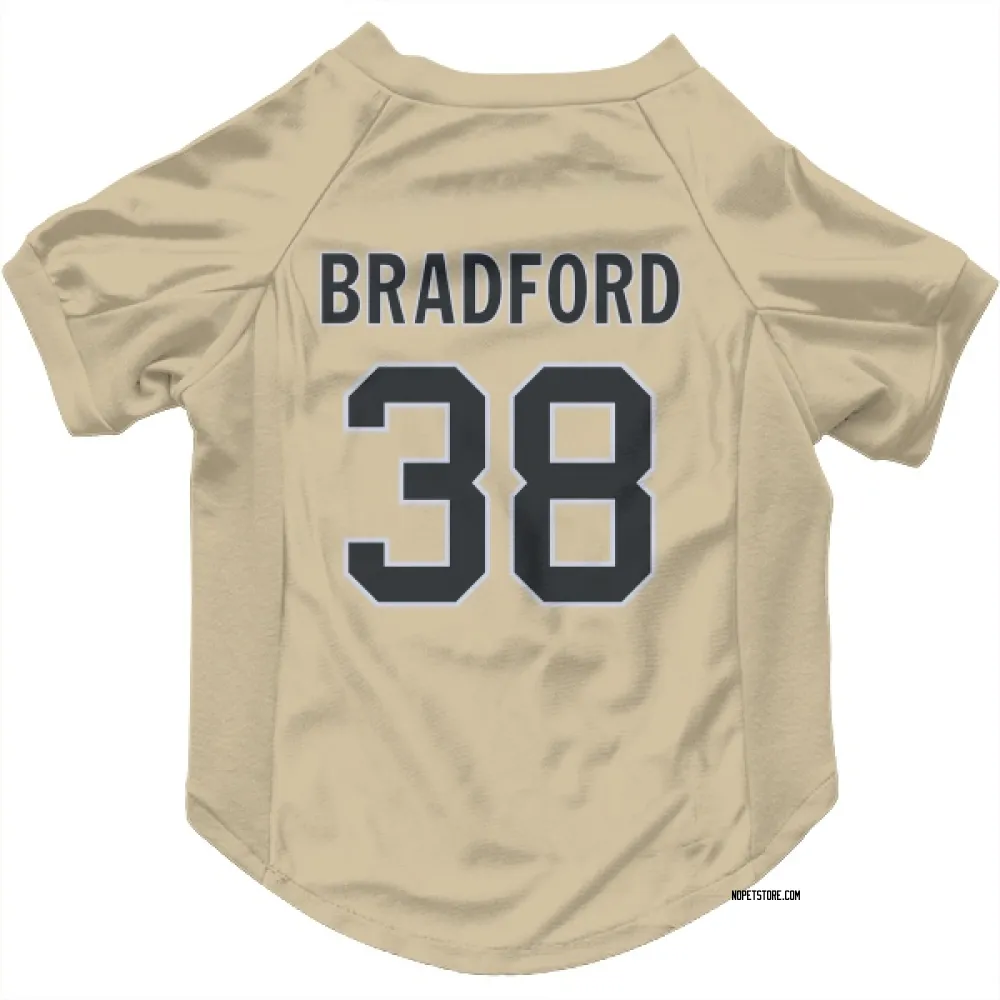 New Orleans Saints Millard Bradford Gold Pet Jersey for Dog & Cat
