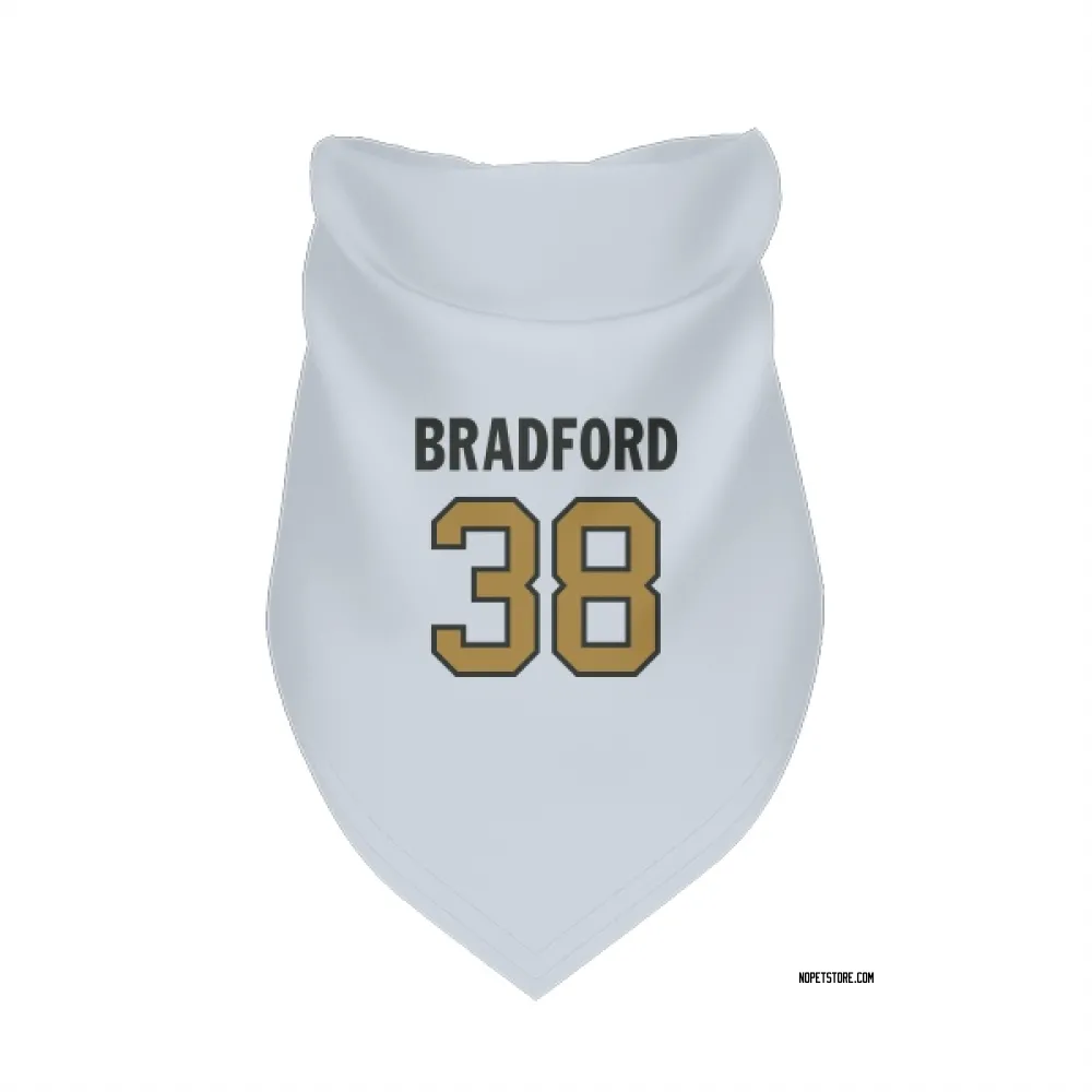 New Orleans Saints Millard Bradford White Gold Pet Bandana for Dog & Cat