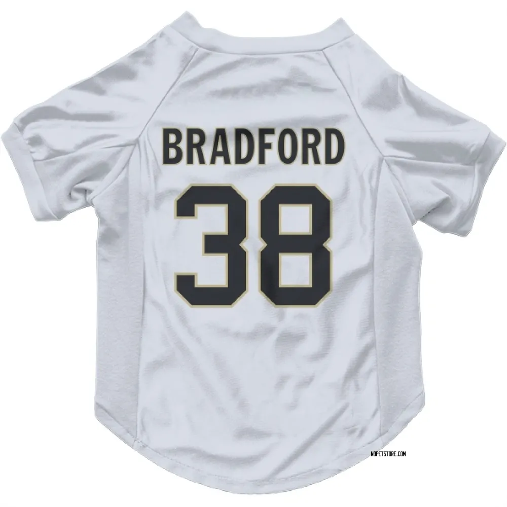 New Orleans Saints Millard Bradford White Pet Jersey for Dog & Cat