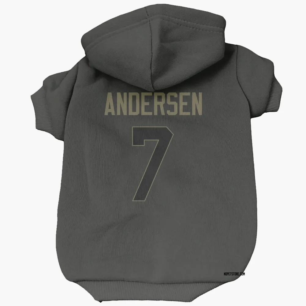 New Orleans Saints Morten Andersen Black Service Pet Hoodie for Dog & Cat