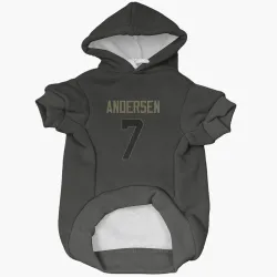 New Orleans Saints Morten Andersen Black Service Pet Hoodie for Dog & Cat