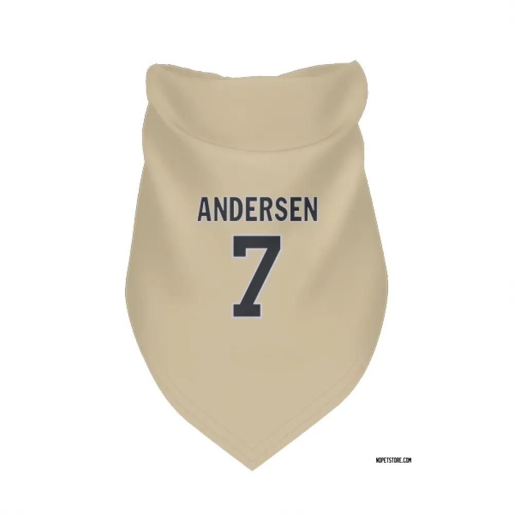 New Orleans Saints Morten Andersen Gold Pet Bandana for Dog & Cat
