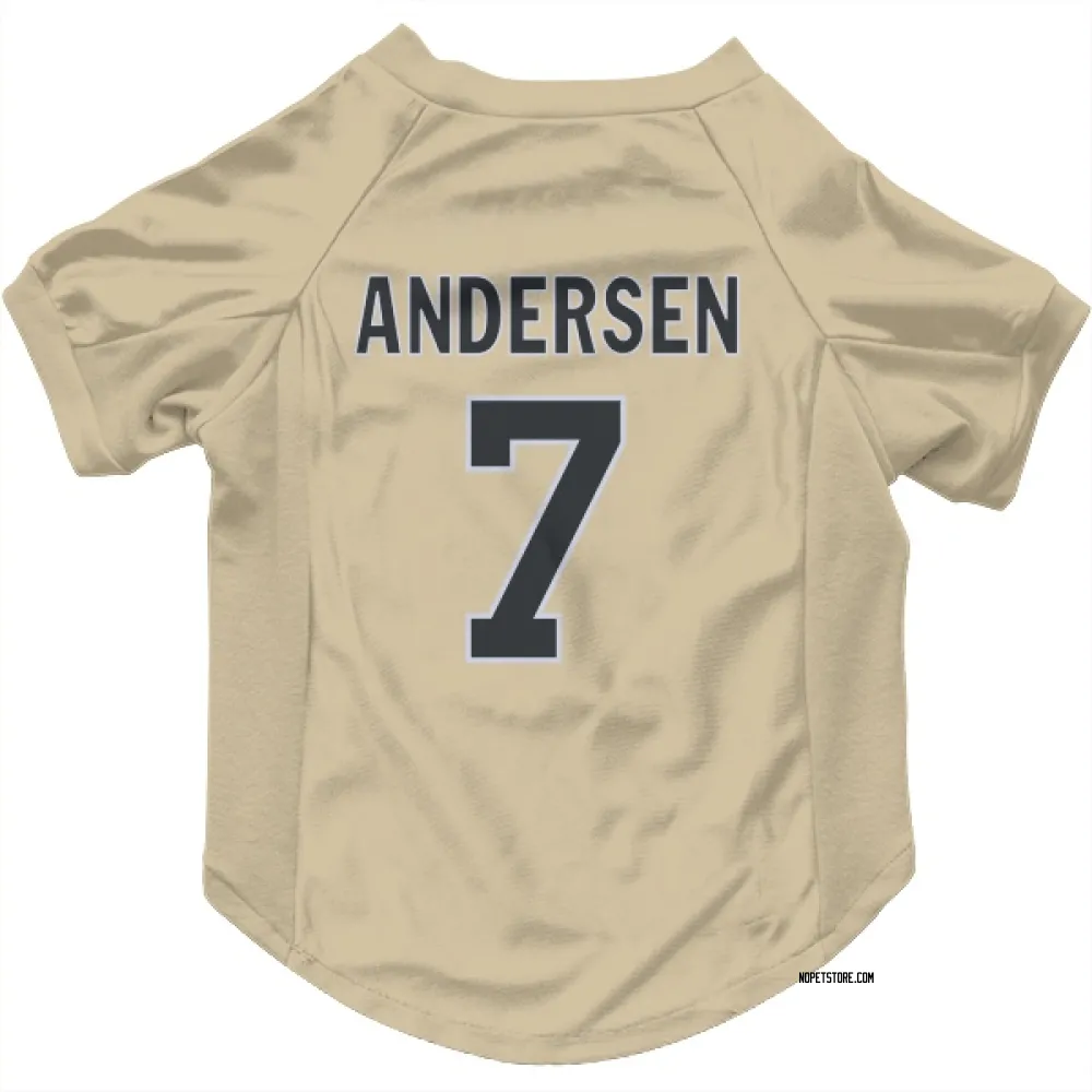 New Orleans Saints Morten Andersen Gold Pet Jersey for Dog & Cat