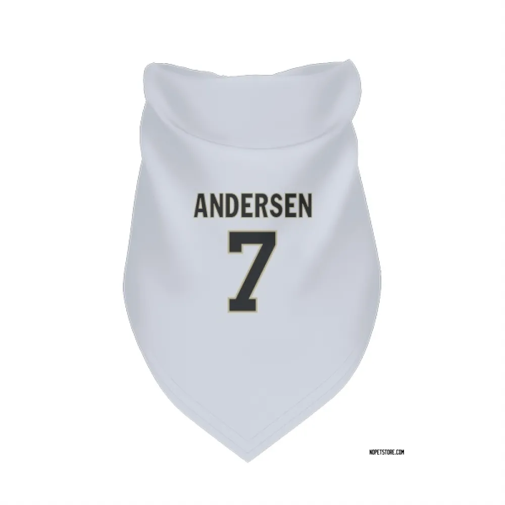 New Orleans Saints Morten Andersen White Pet Bandana for Dog & Cat