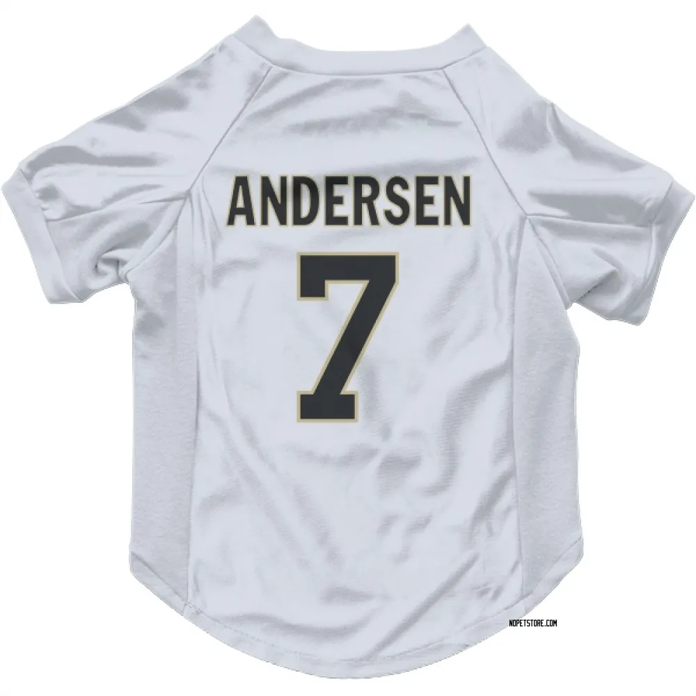New Orleans Saints Morten Andersen White Pet Jersey for Dog & Cat