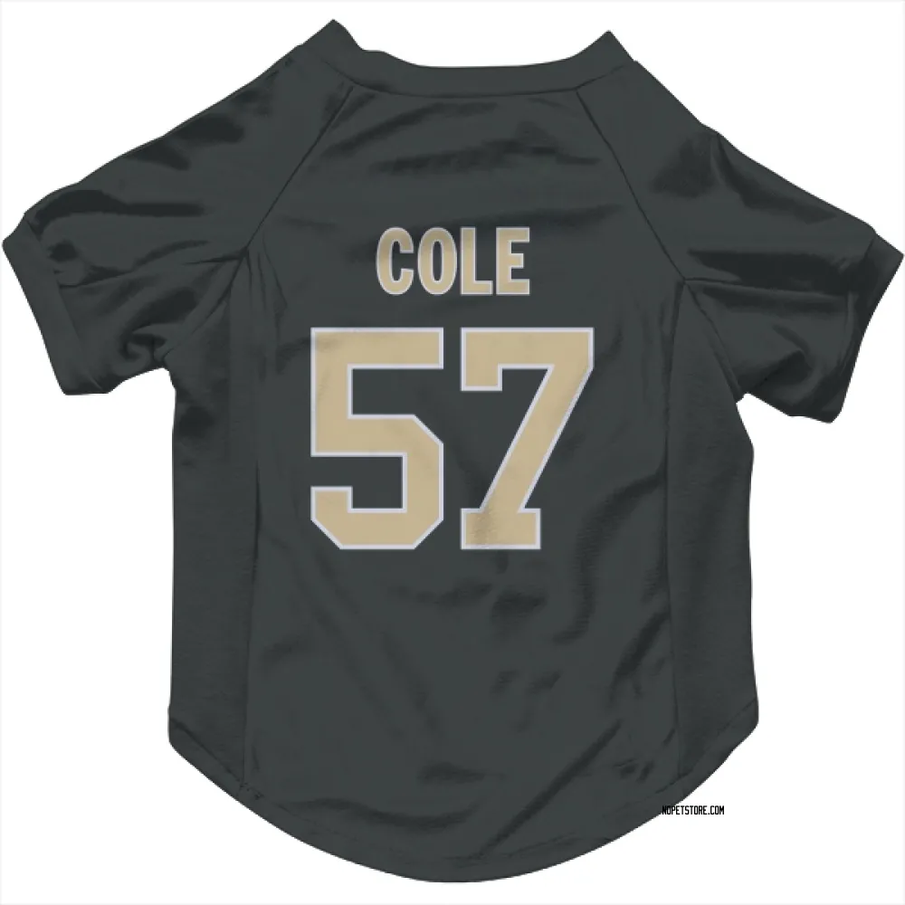 New Orleans Saints Myles Cole Black Pet Jersey for Dog & Cat