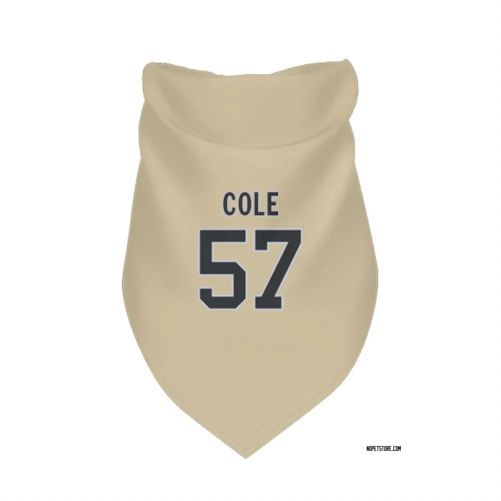 New Orleans Saints Myles Cole Gold Pet Bandana for Dog & Cat