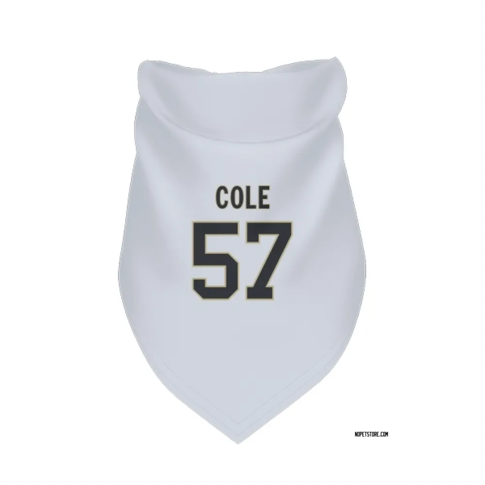 New Orleans Saints Myles Cole White Pet Bandana for Dog & Cat