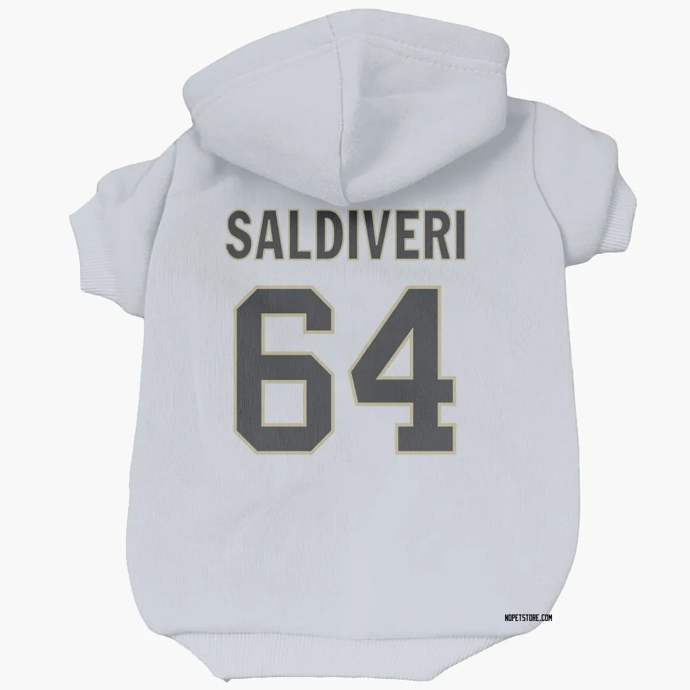 New Orleans Saints Nick Saldiveri White Pet Hoodie for Dog & Cat