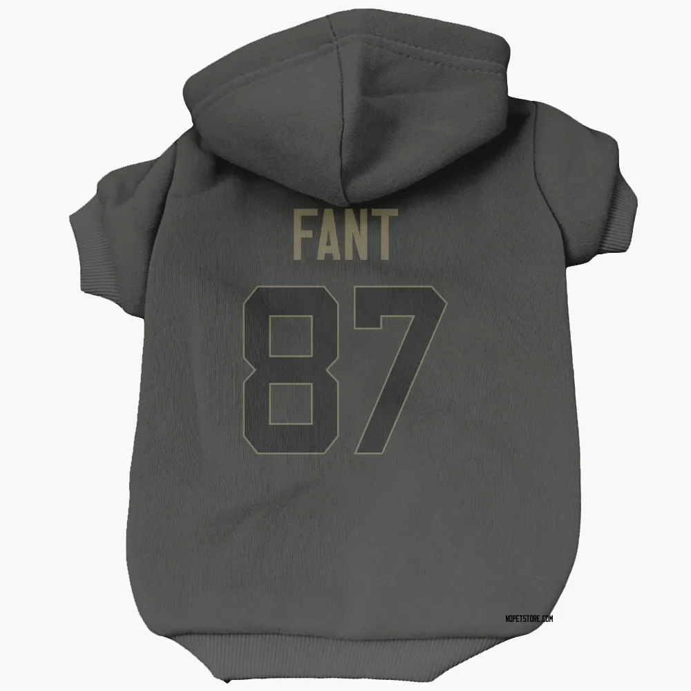New Orleans Saints Noah Fant Black Service Pet Hoodie for Dog & Cat
